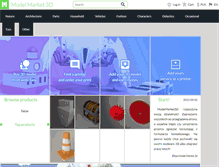 Tablet Screenshot of modelmarket3d.com